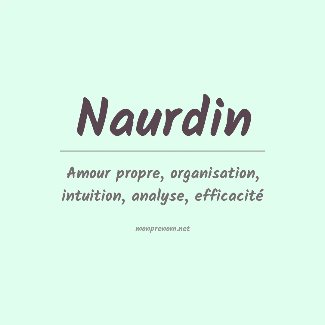 Signification du prénom Naurdin