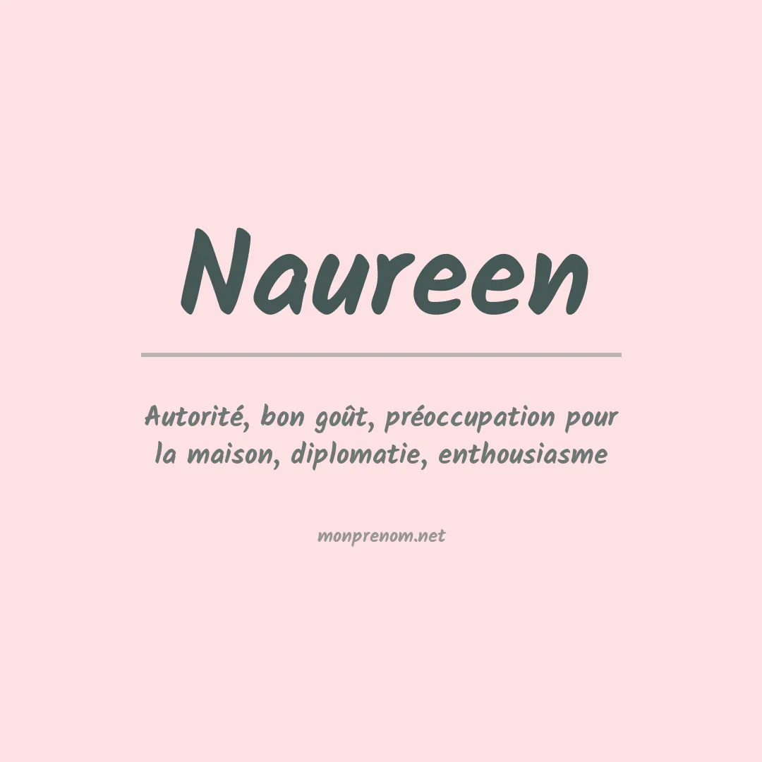 Signification du prénom Naureen