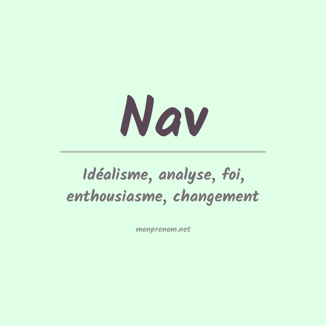 Signification du prénom Nav
