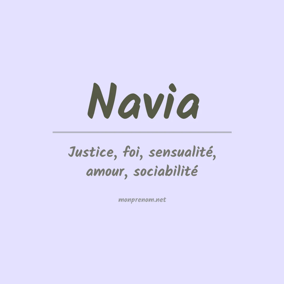 Prénom Navia