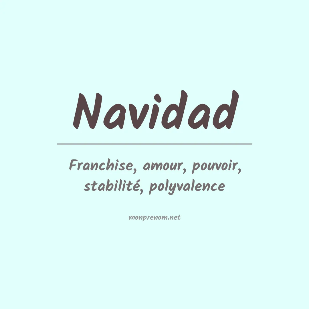 Signification du prénom Navidad