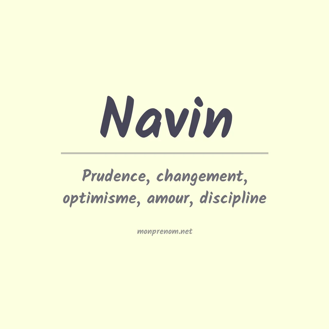 Prénom Navin
