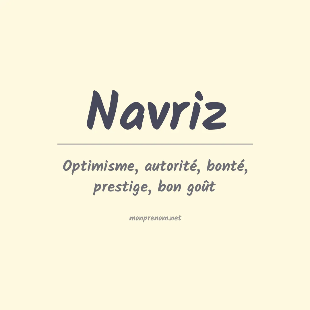 Signification du prénom Navriz