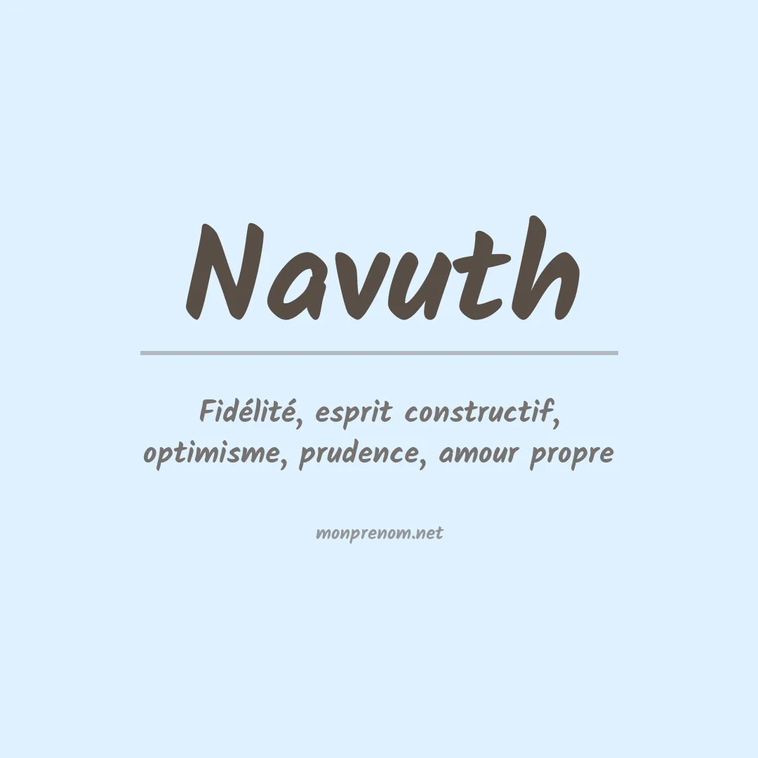 Prénom Navuth