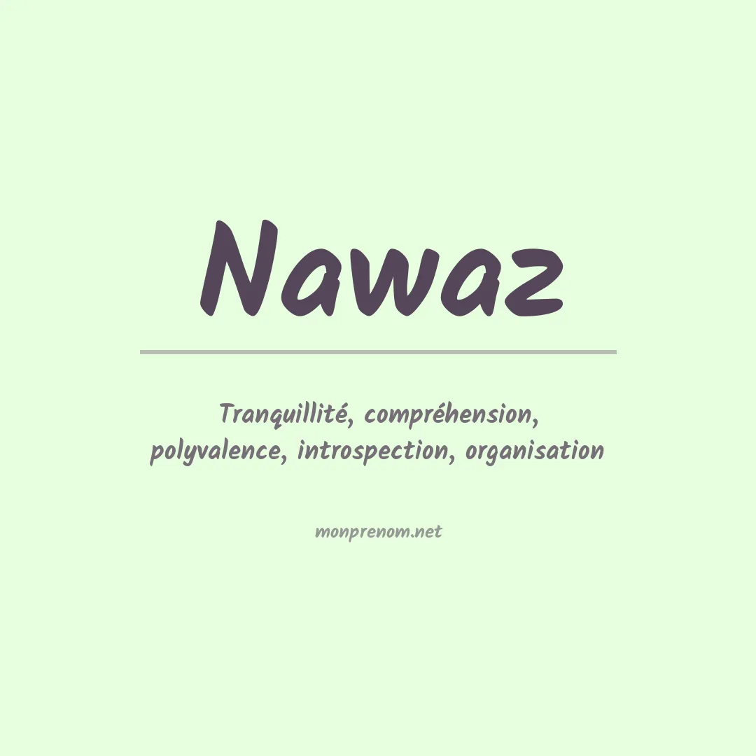 Prénom Nawaz