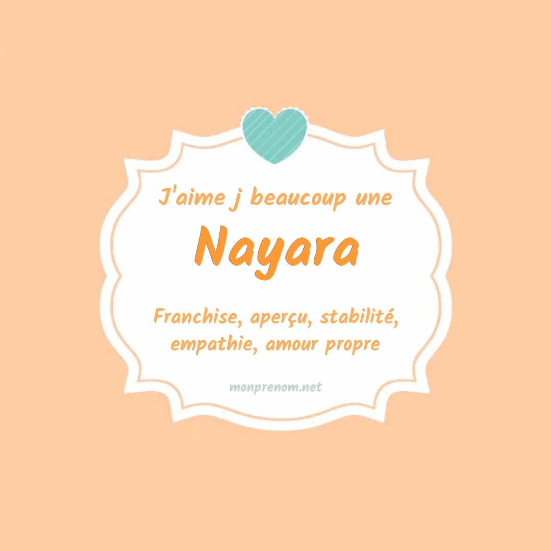 J'aime beaucoup Nayara