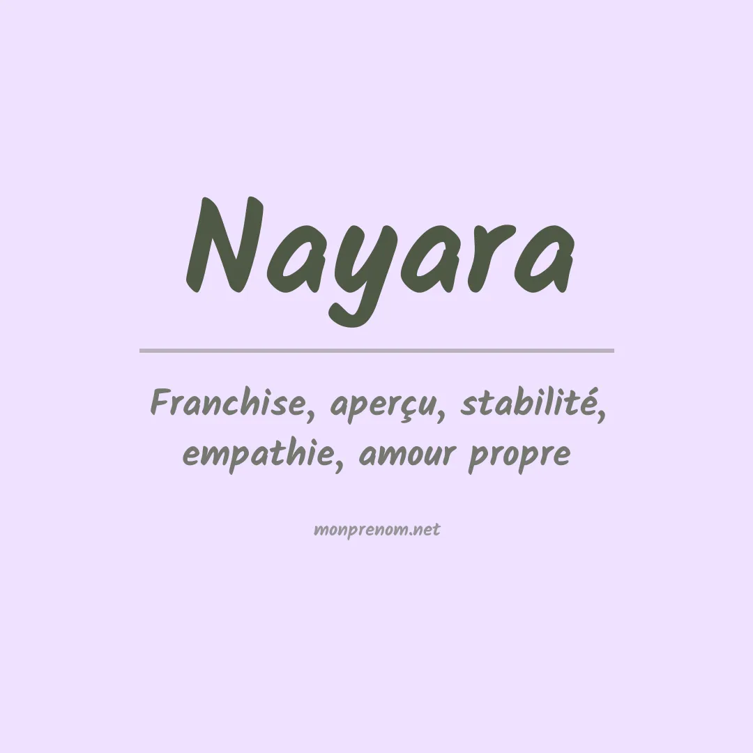 Prénom Nayara