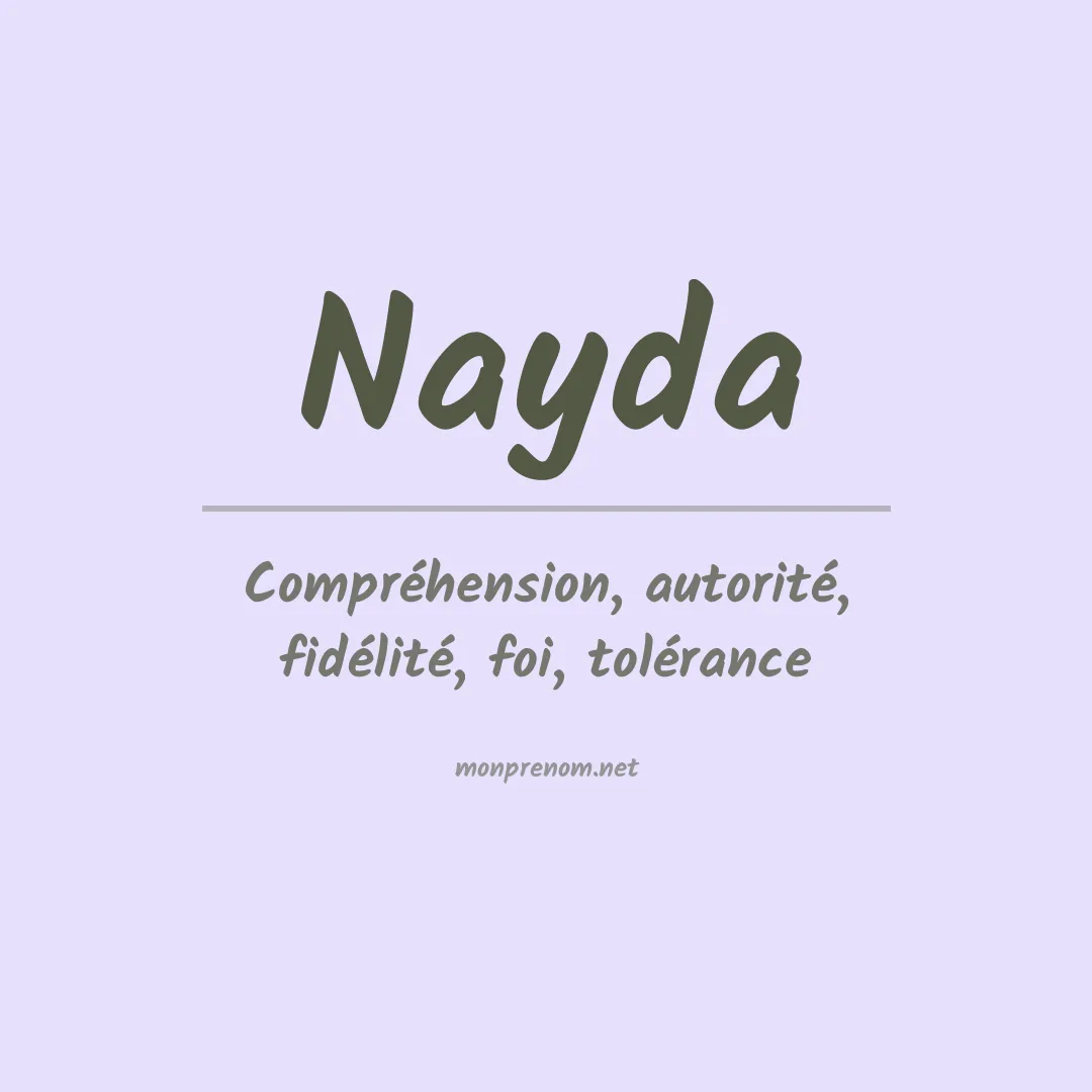 Prénom Nayda