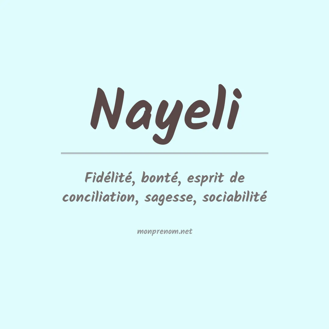 Prénom Nayeli