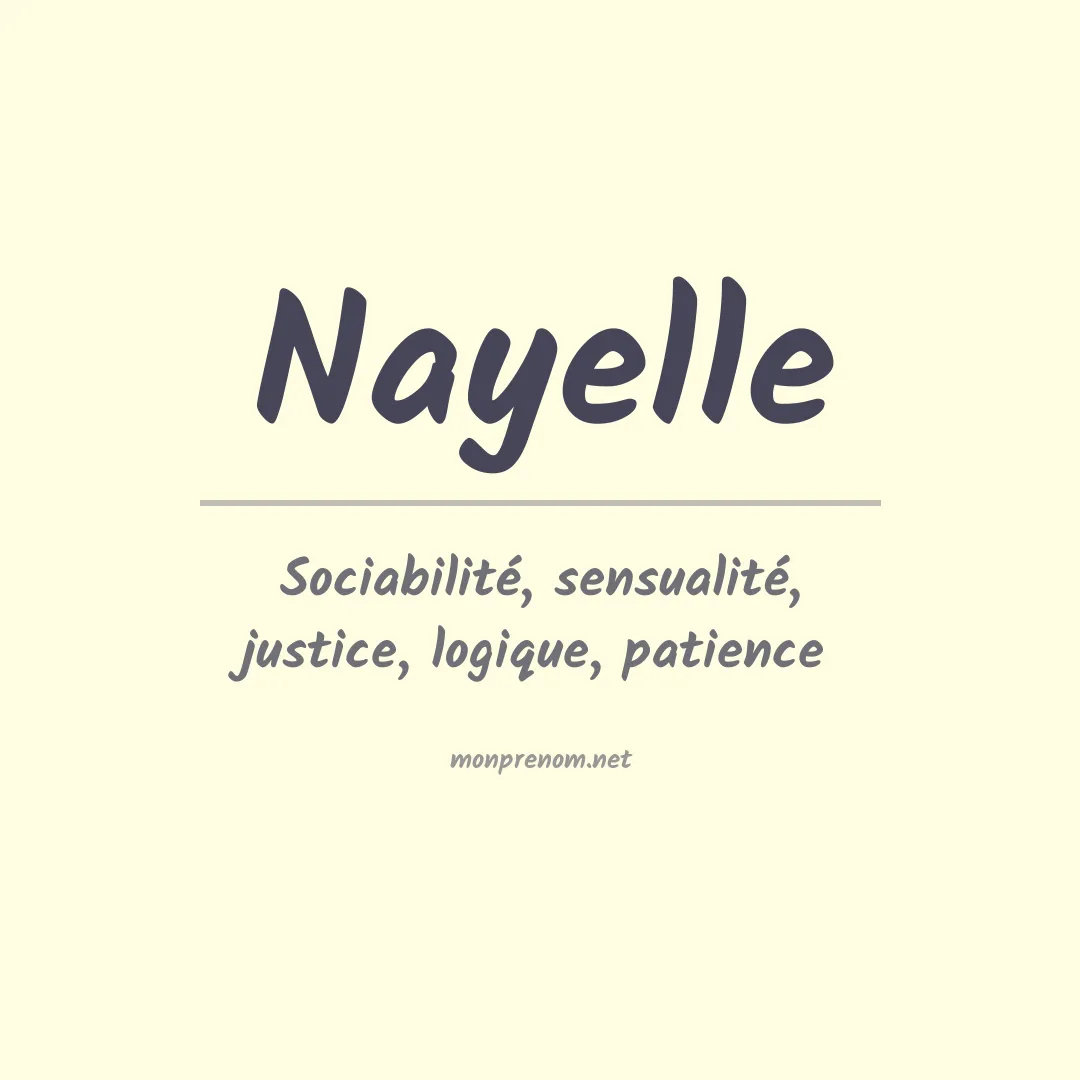 Prénom Nayelle