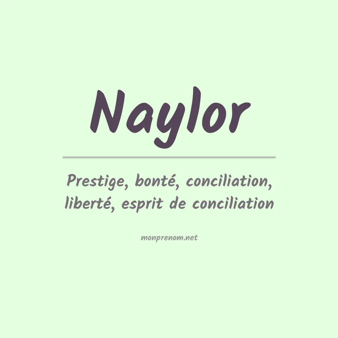 Prénom Naylor