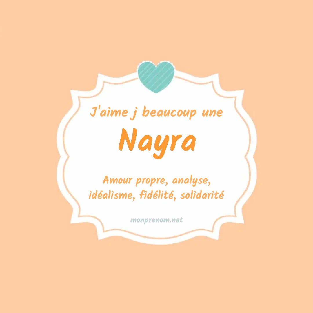 J'aime beaucoup Nayra