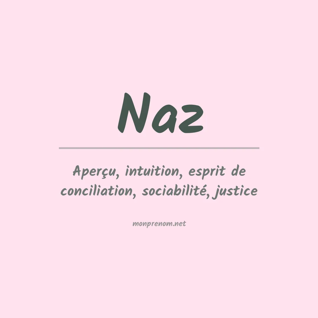 Signification du prénom Naz