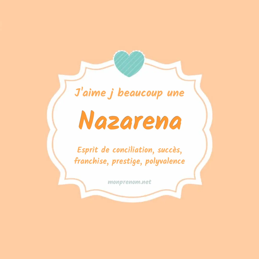 J'aime beaucoup Nazarena