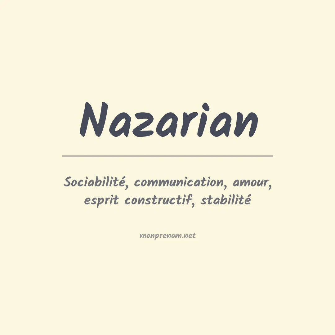 Prénom Nazarian