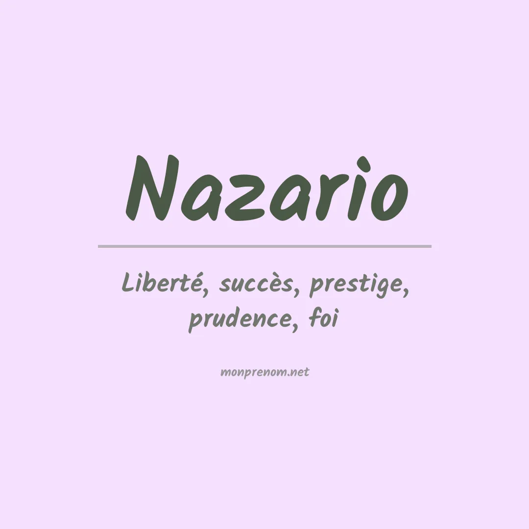 Prénom Nazario