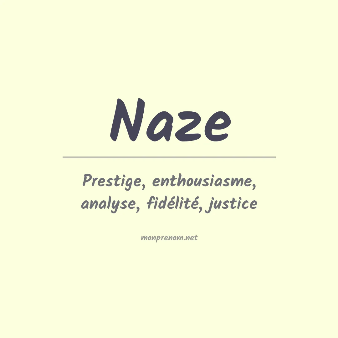 Prénom Naze