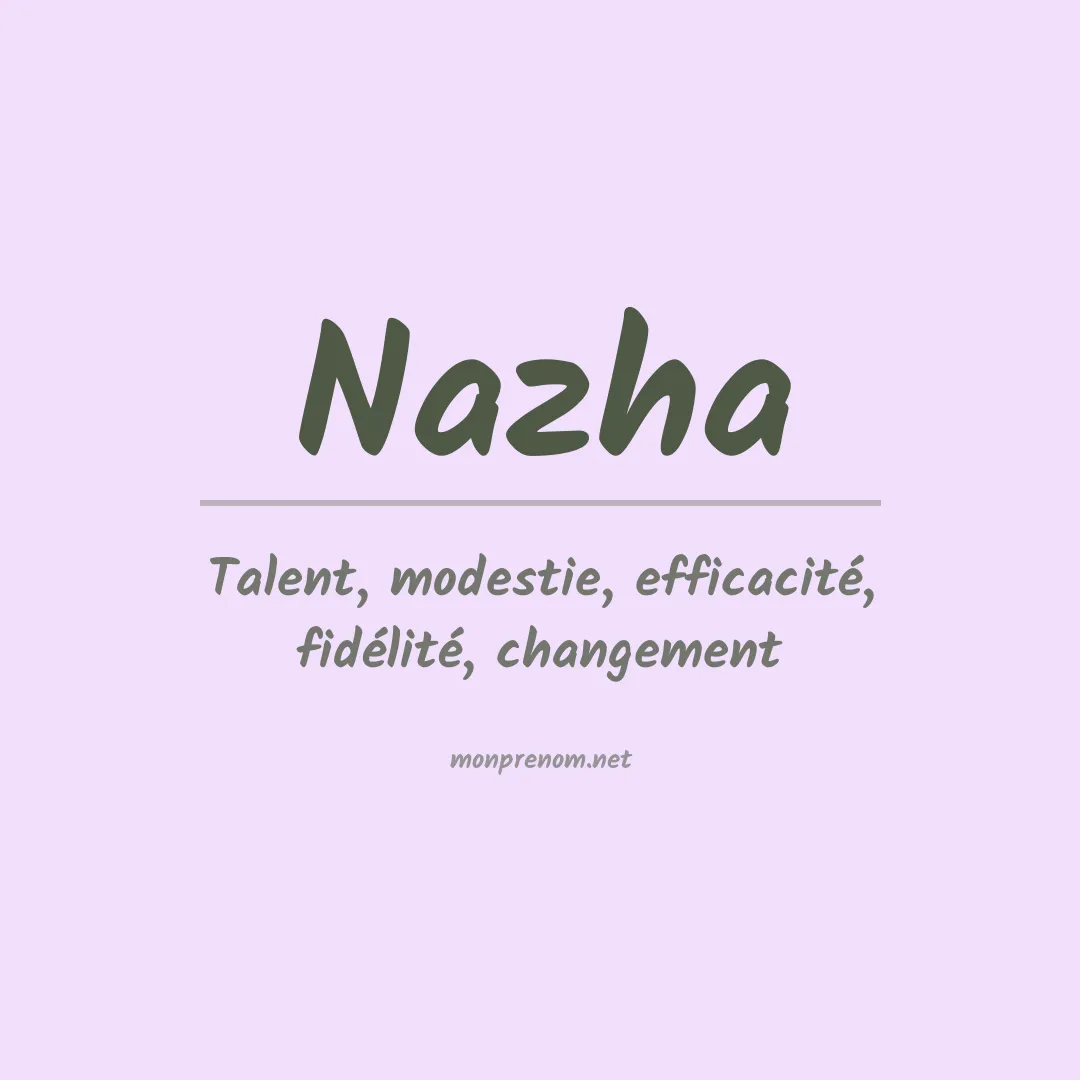 Prénom Nazha