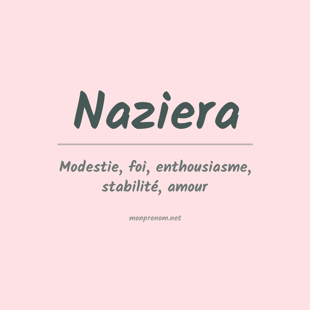 Signification du prénom Naziera