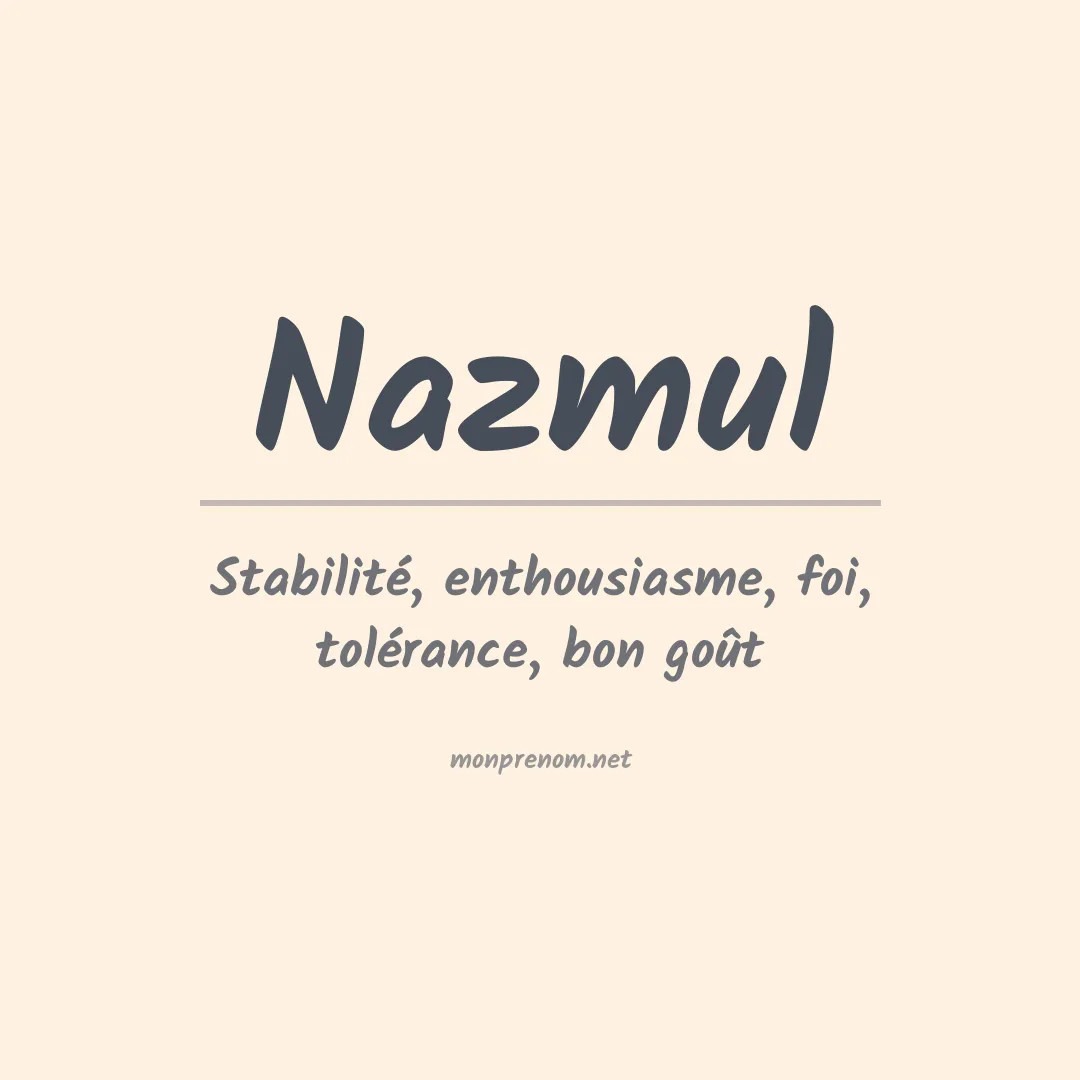 Prénom Nazmul