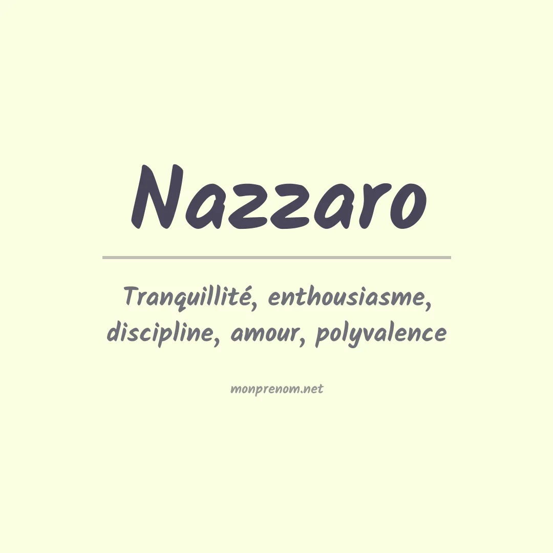 Prénom Nazzaro