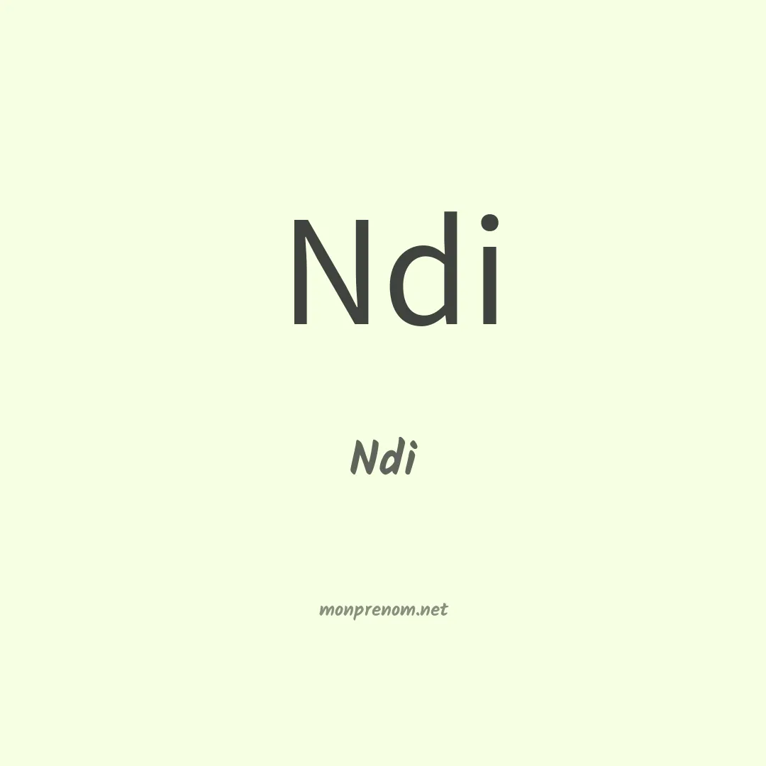 Ndi en chinois