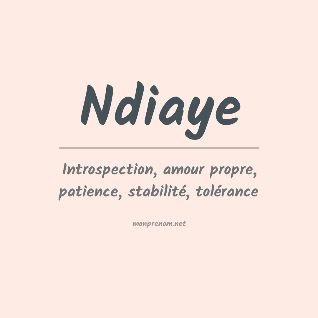 Prénom Ndiaye
