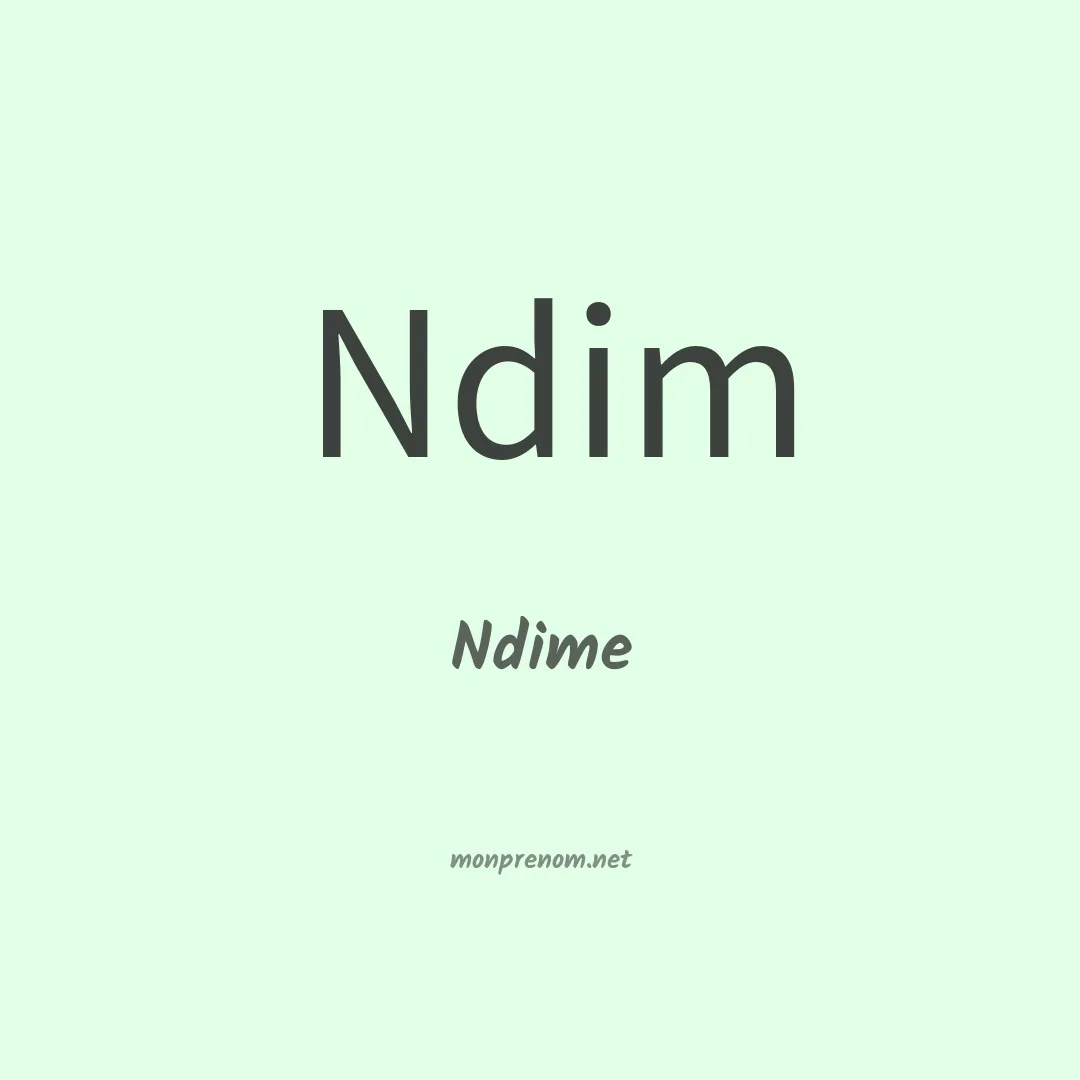 Ndime en chinois