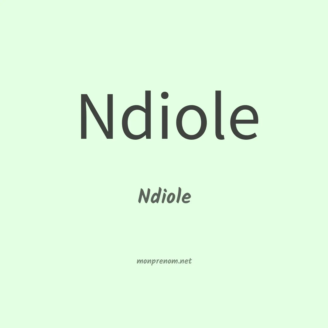 Ndiole en chinois