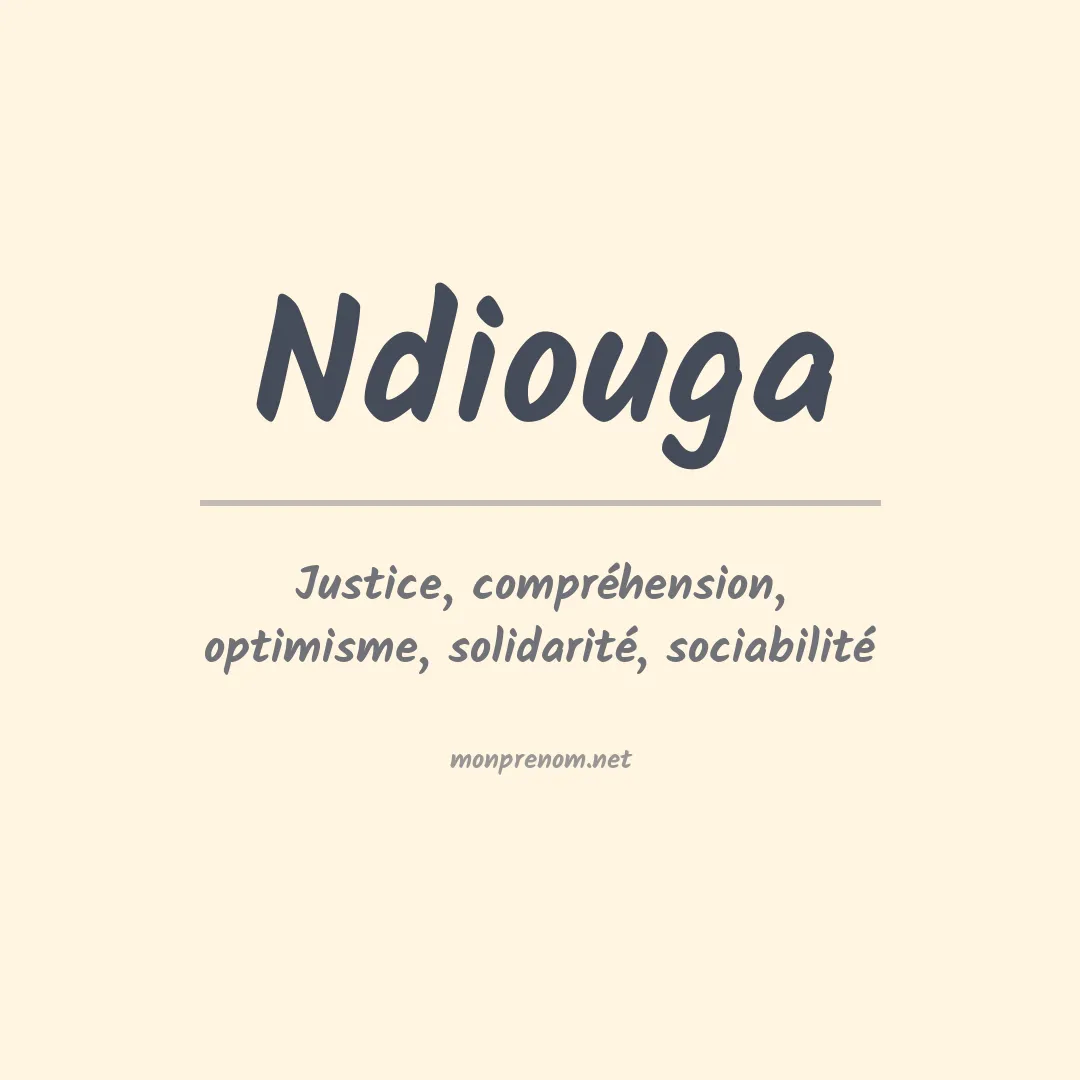 Signification du prénom Ndiouga