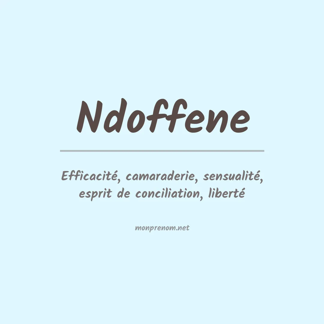 Prénom Ndoffene