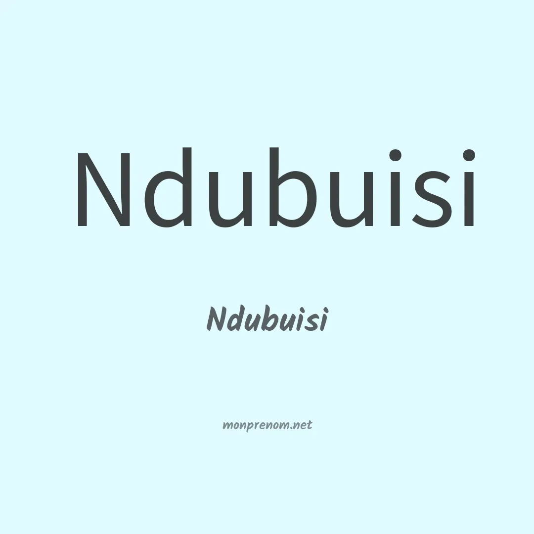 Ndubuisi en chinois