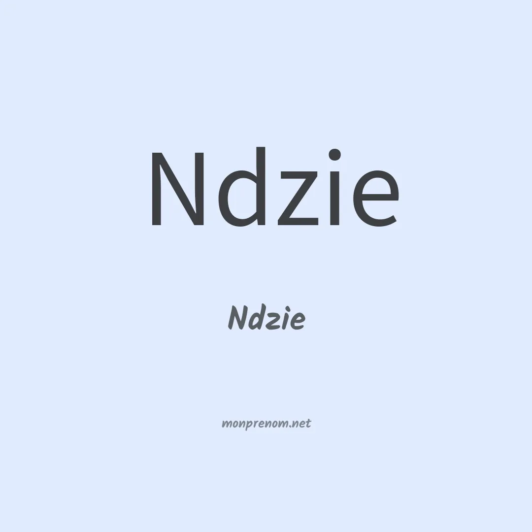 Ndzie en chinois
