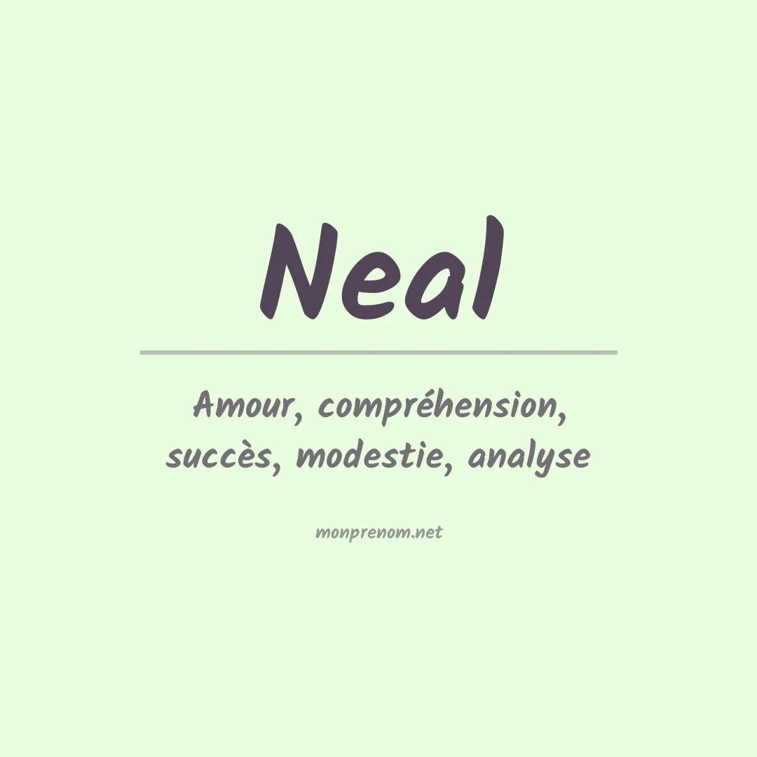 Prénom Neal