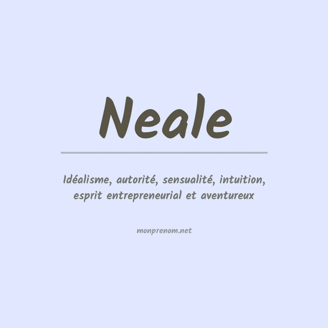 Prénom Neale