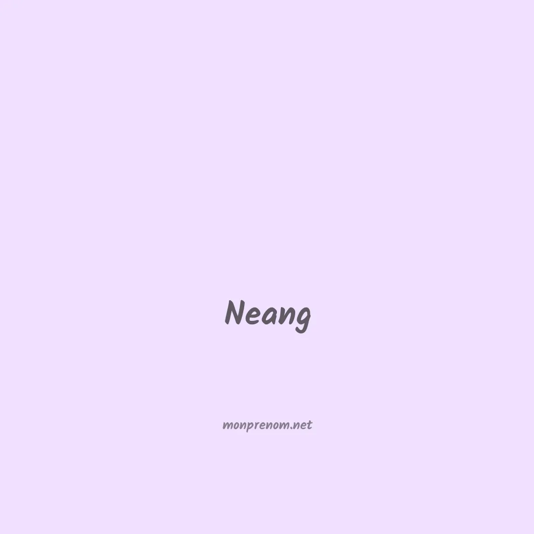 Neang en chinois