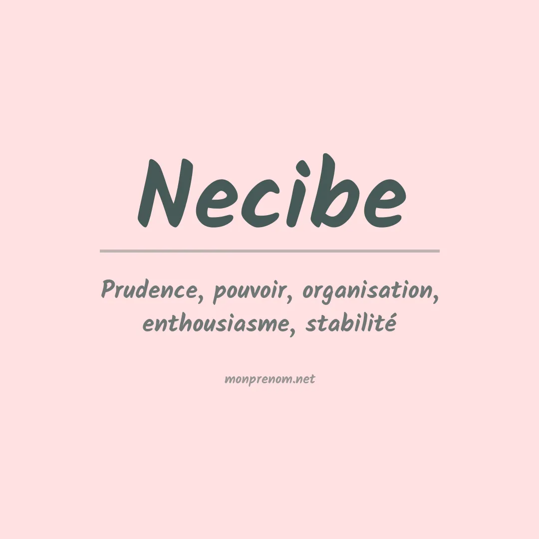Signification du prénom Necibe