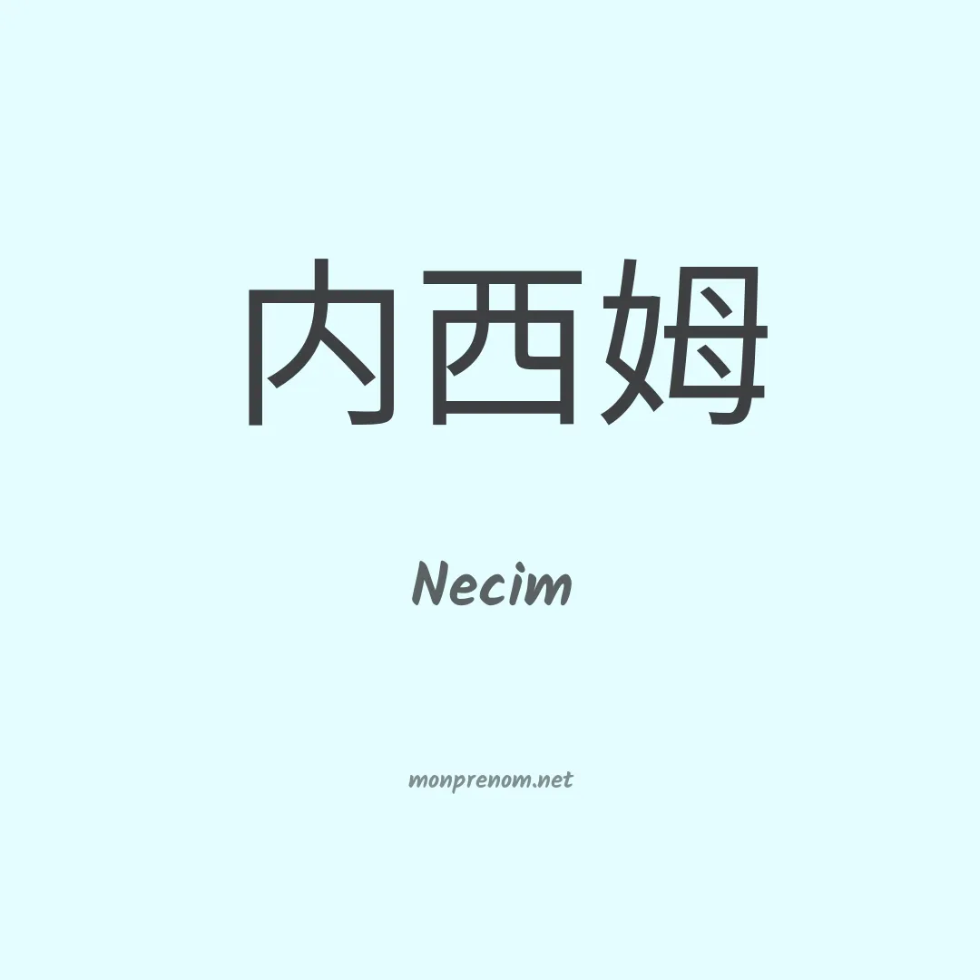 Necim en chinois