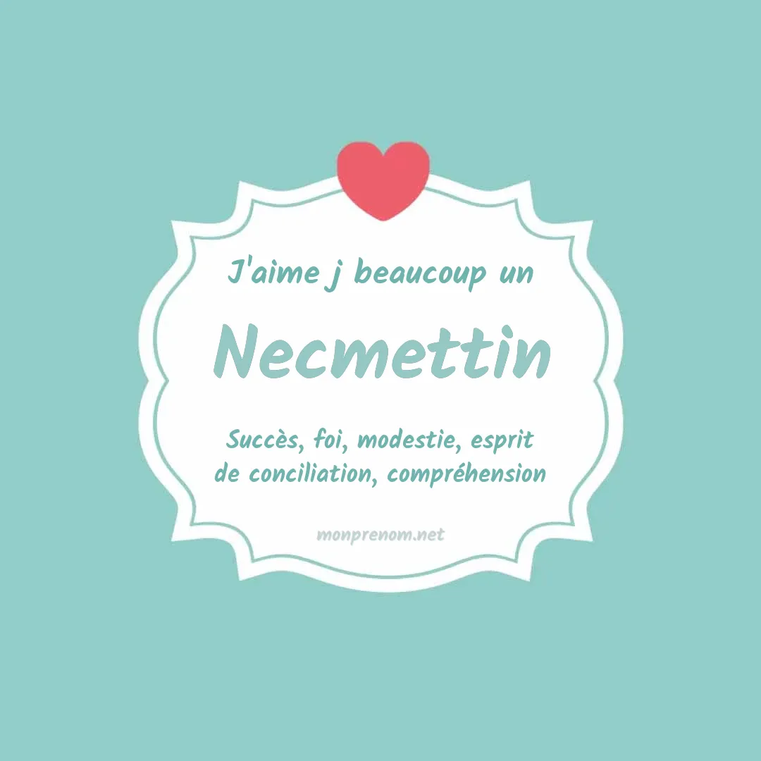 J'aime beaucoup Necmettin