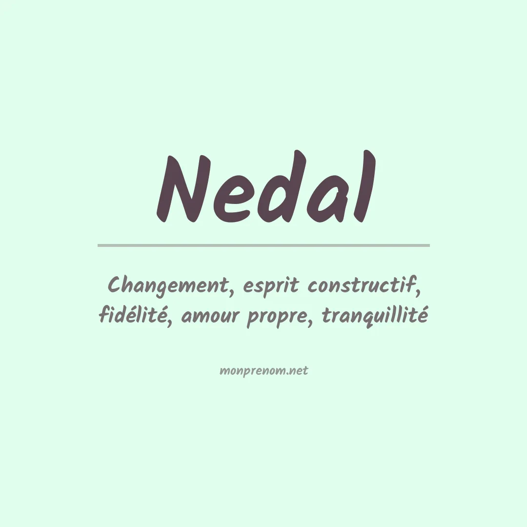 Prénom Nedal