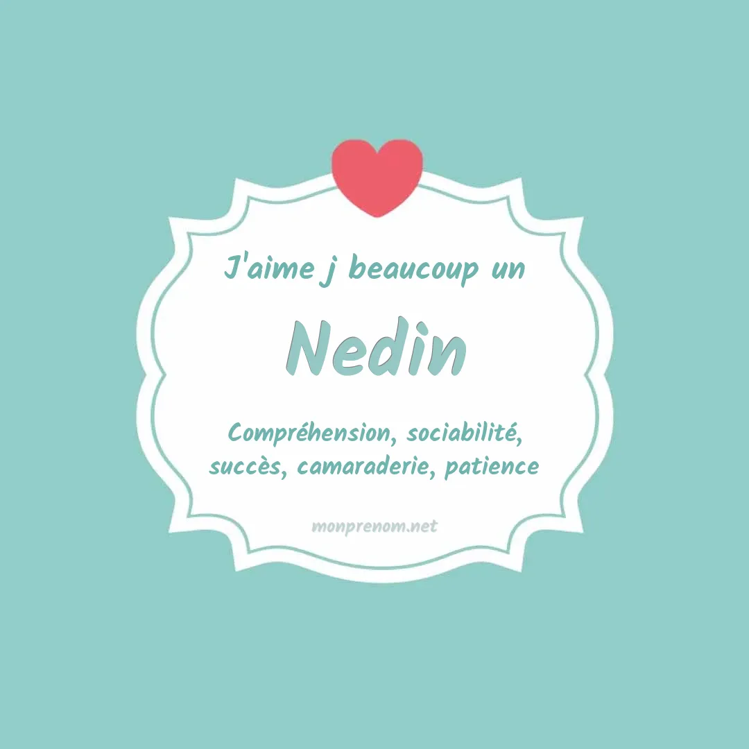 J'aime beaucoup Nedin