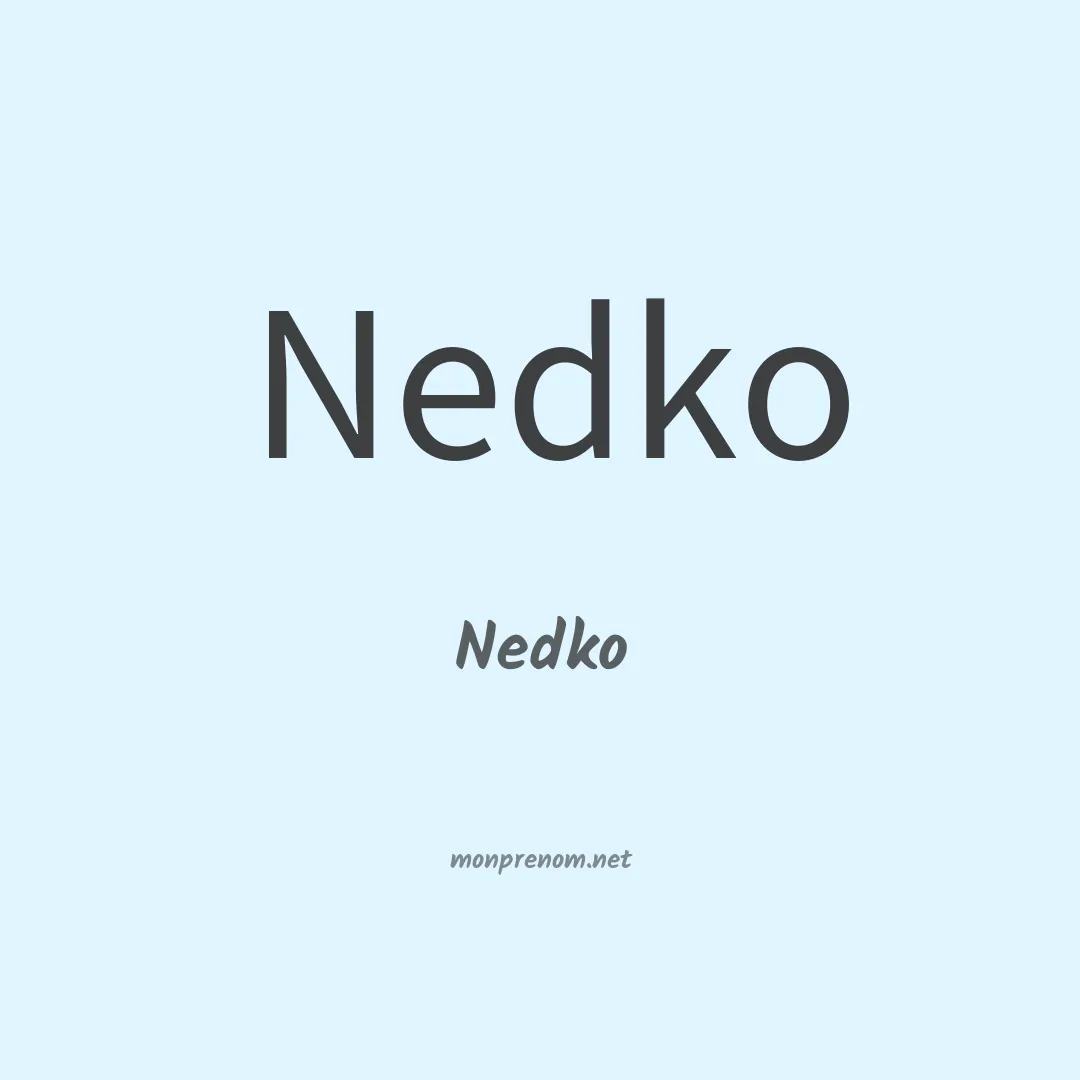 Nedko en chinois