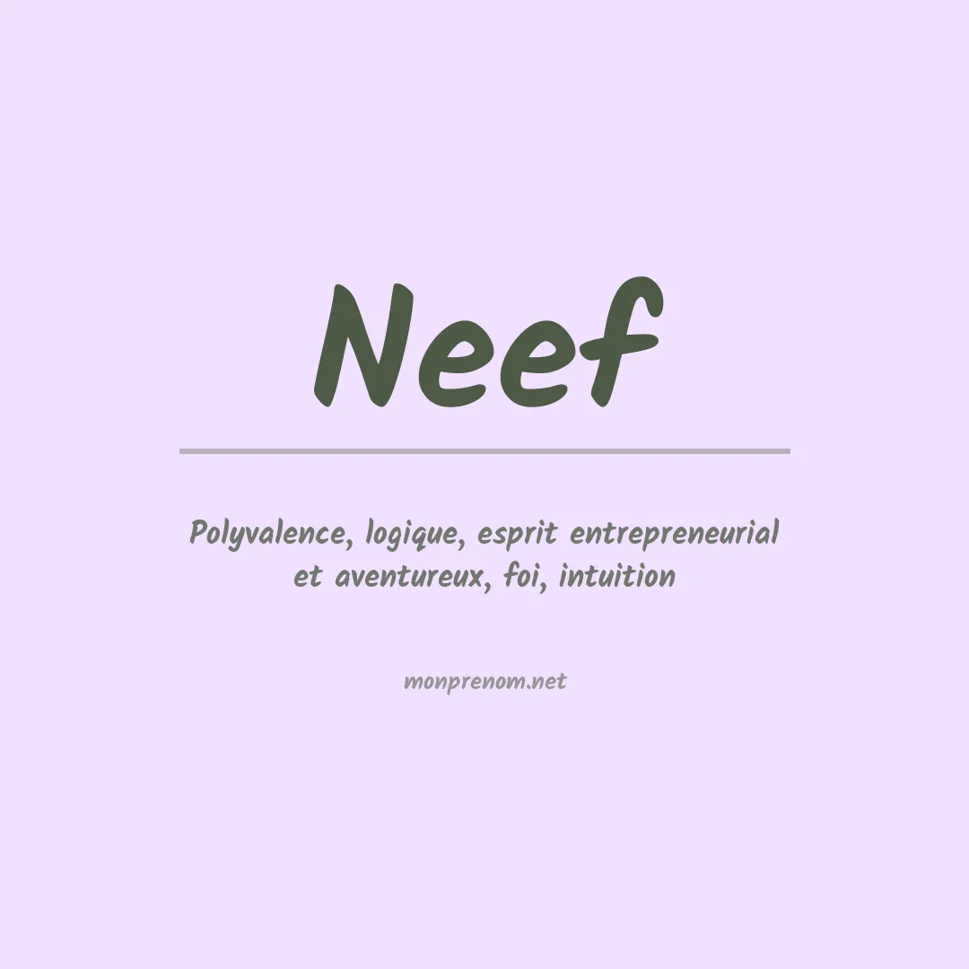 Prénom Neef