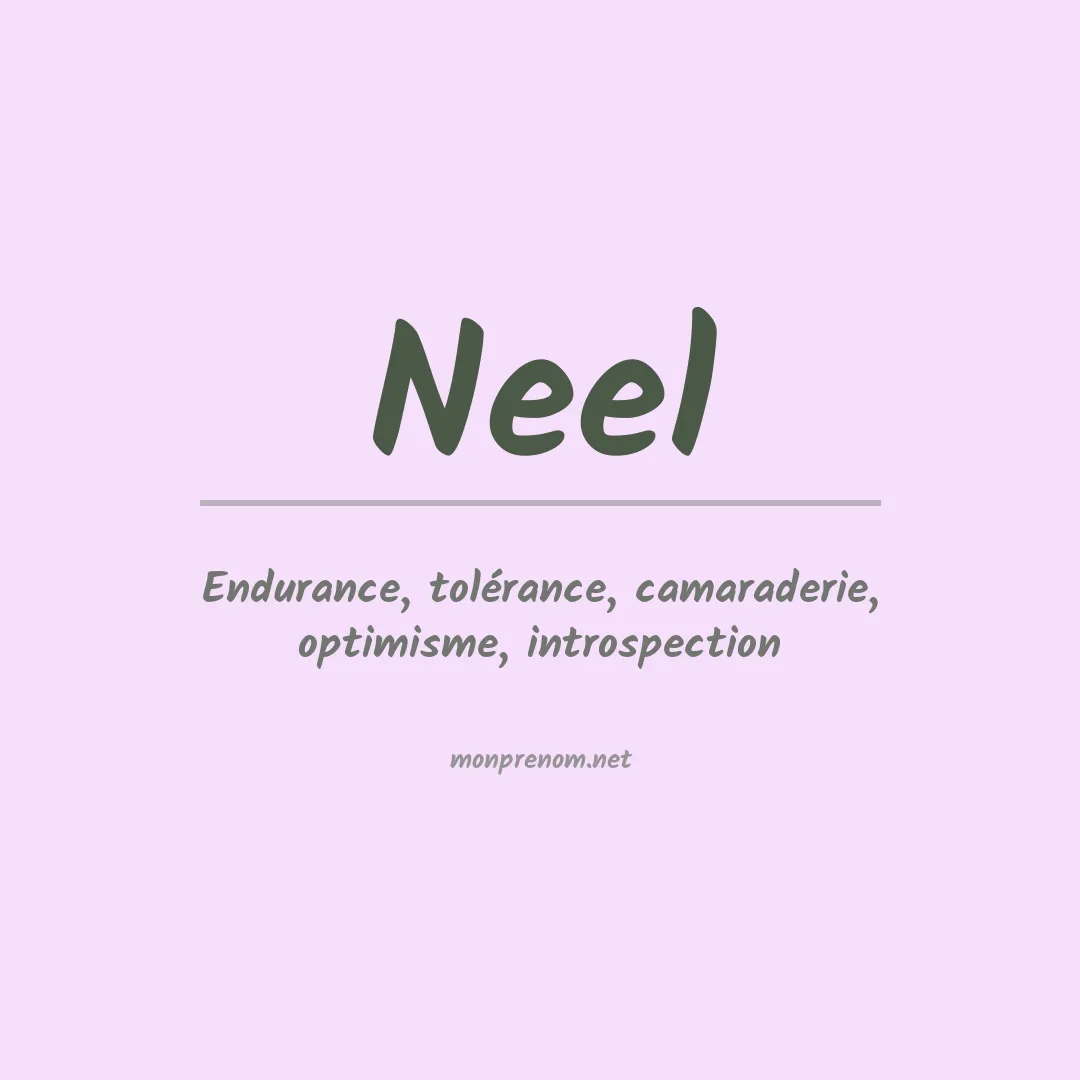 Prénom Neel