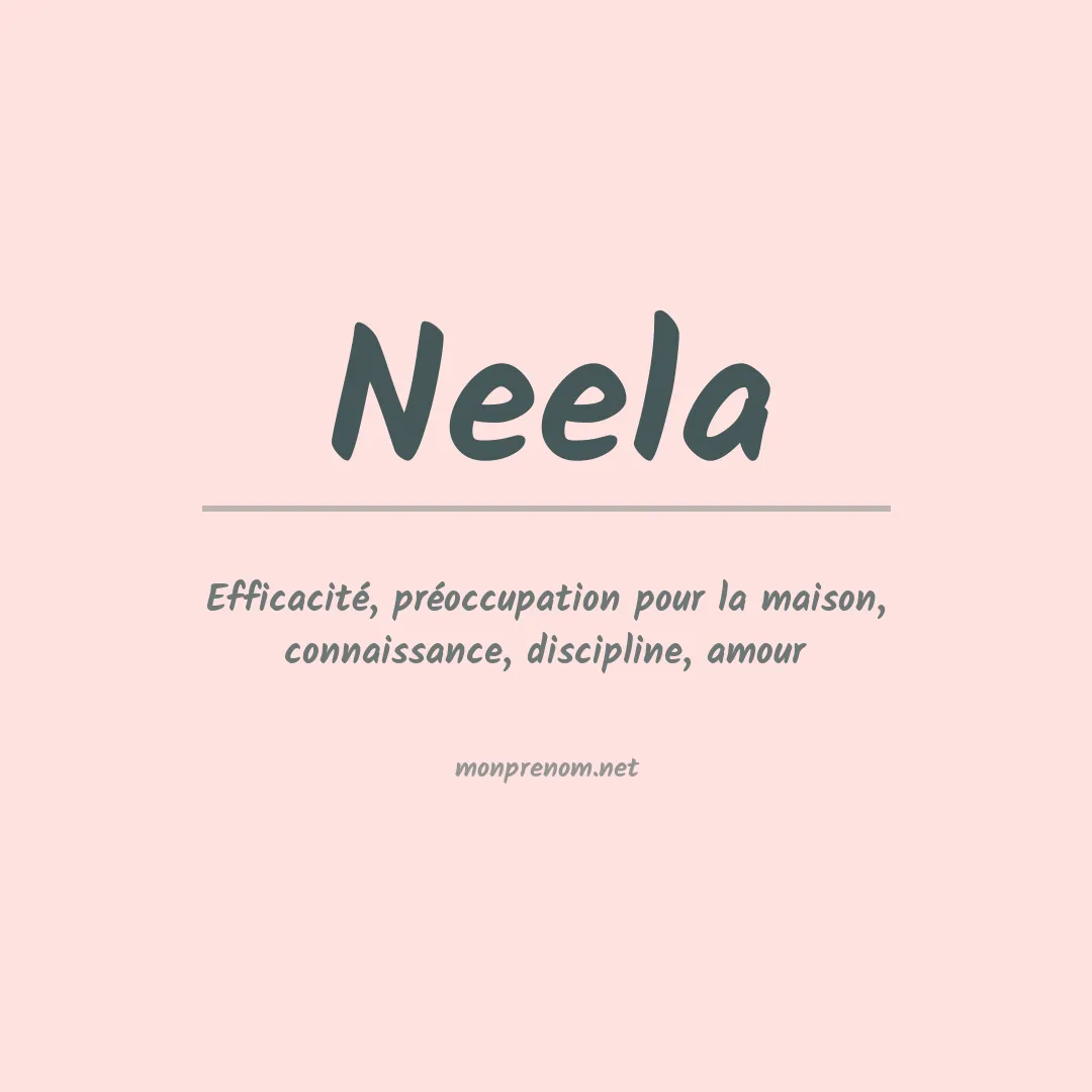 Signification du prénom Neela