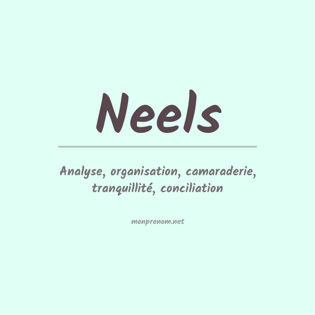 Prénom Neels