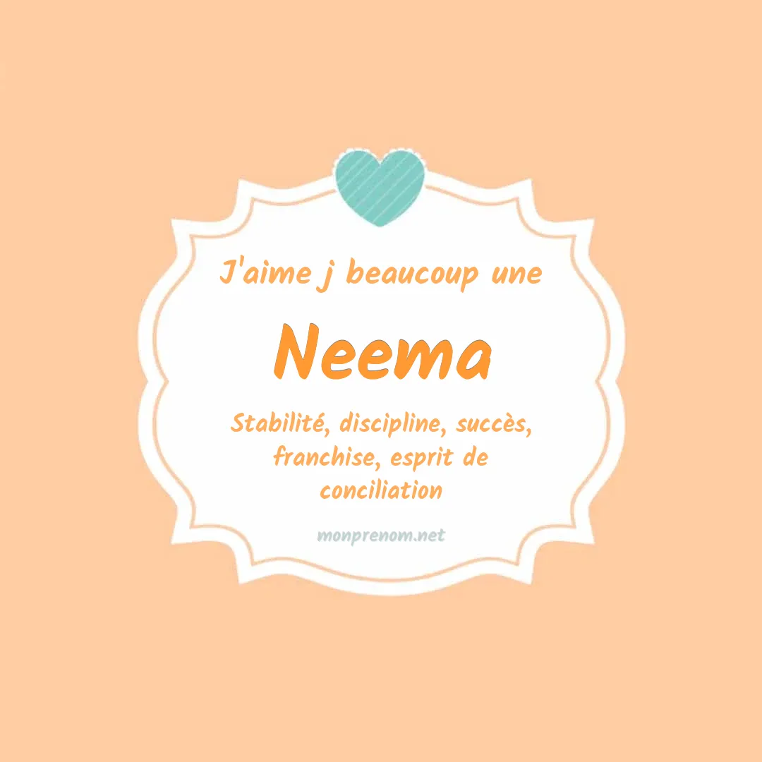 J'aime beaucoup Neema