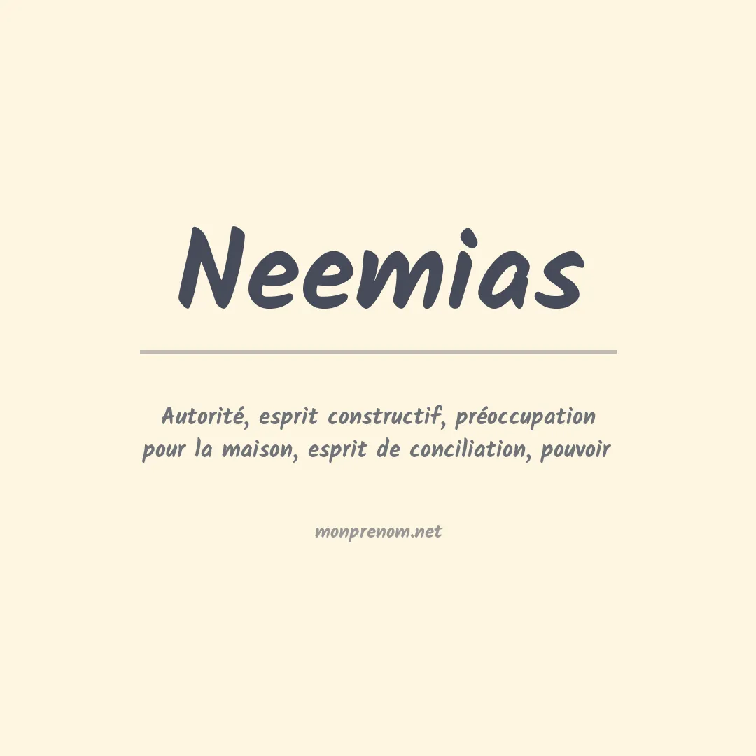Prénom Neemias