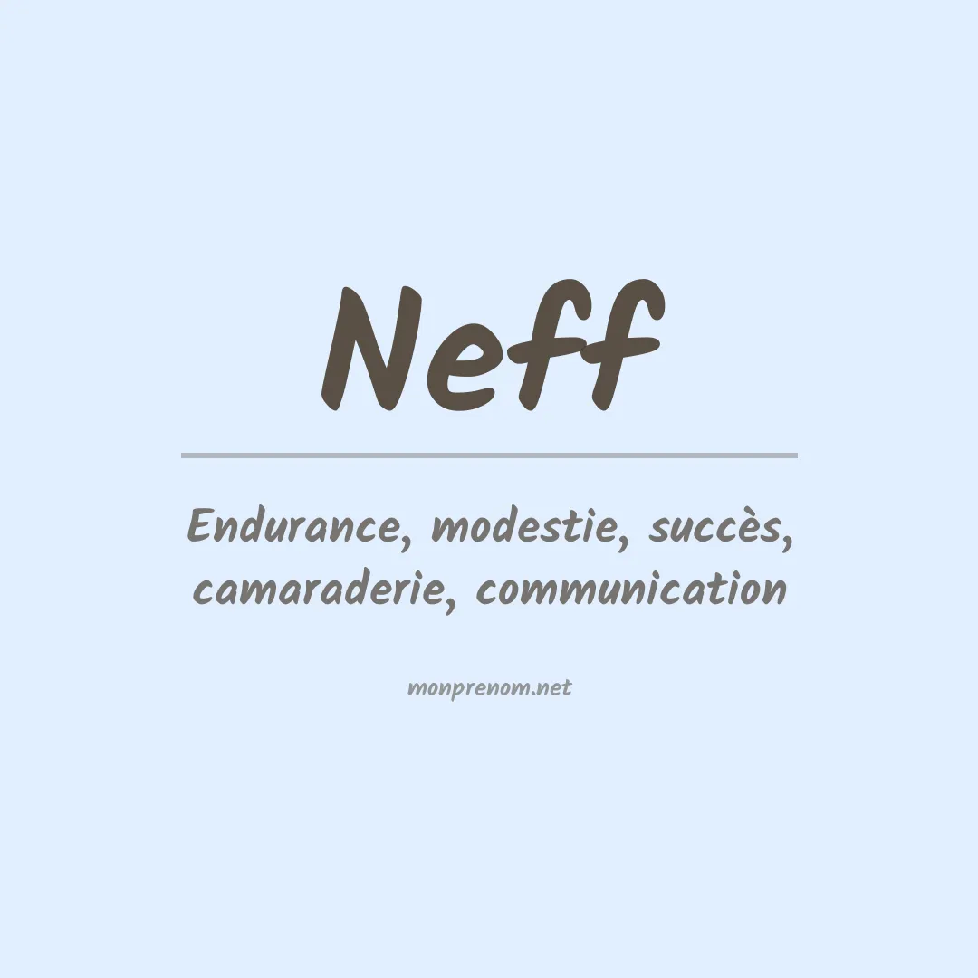 Prénom Neff