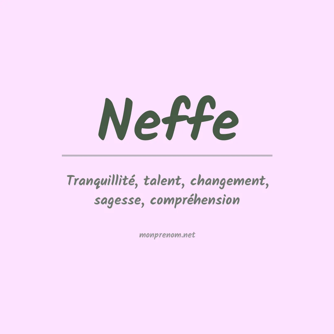 Signification du prénom Neffe